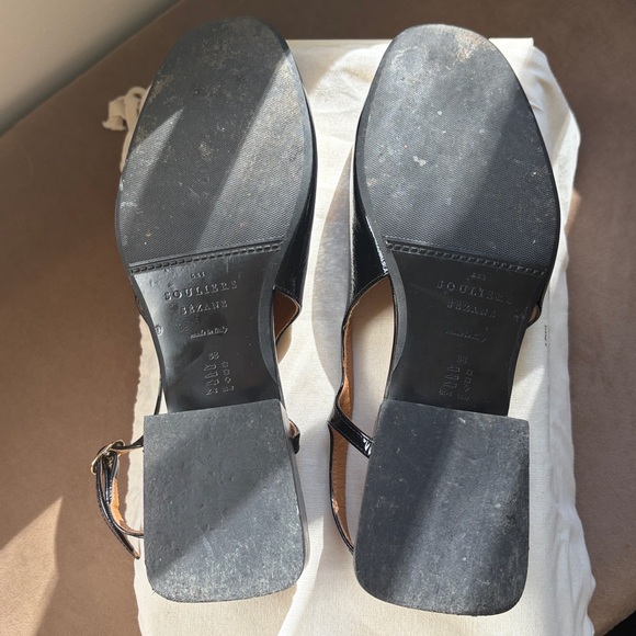 Sezane Livie Babies Patent Black - Size 7 (38) - Picture 4 of 5